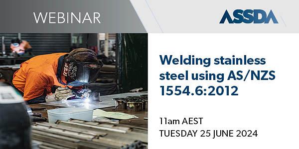 WEBINAR | Welding stainless steel using AS/NZS 1554.6:2012 logo